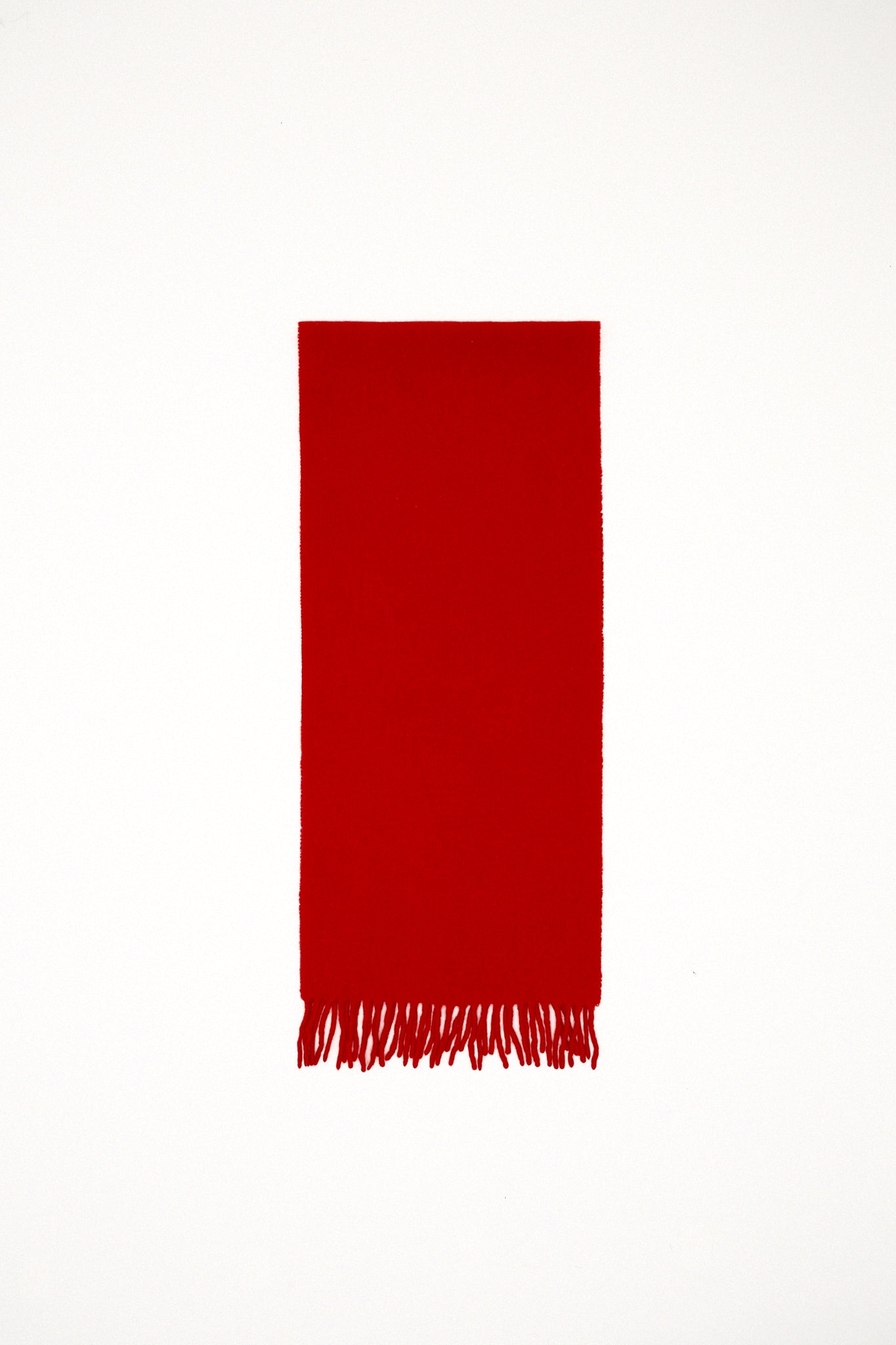 Red wool scarf