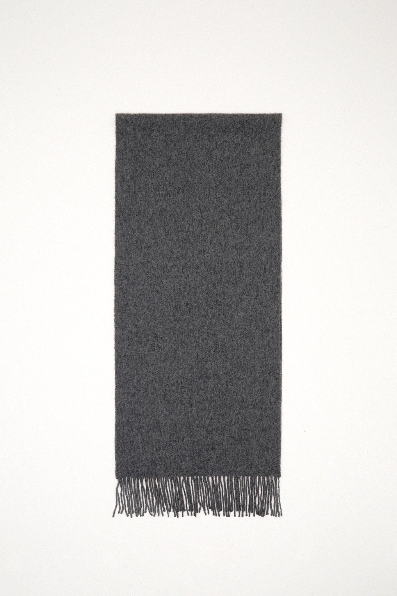 Grey wool scarf