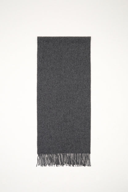 Grey wool scarf