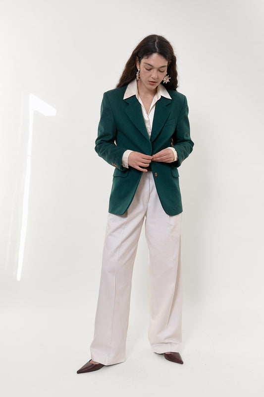 Vintage emerald green blazer