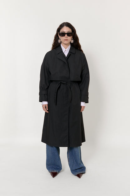 Vintage black trench