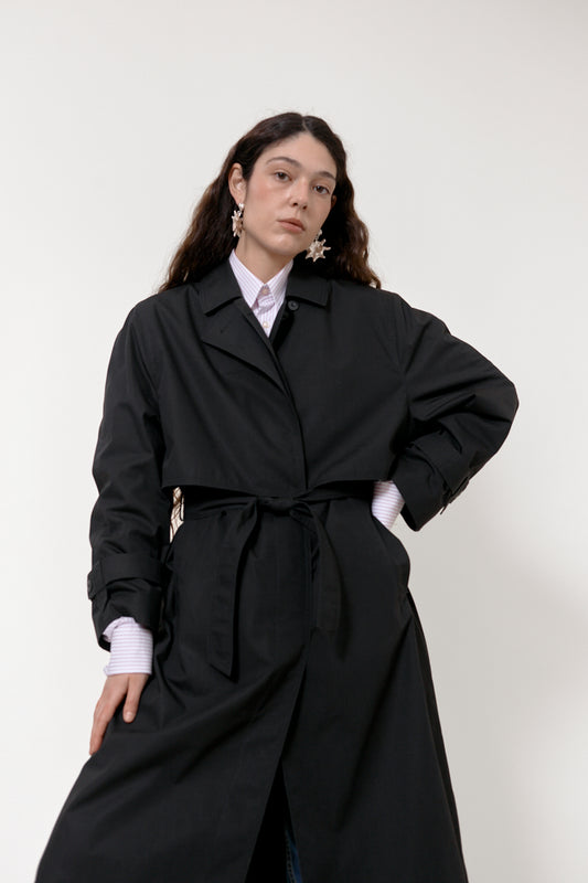 Vintage black trench