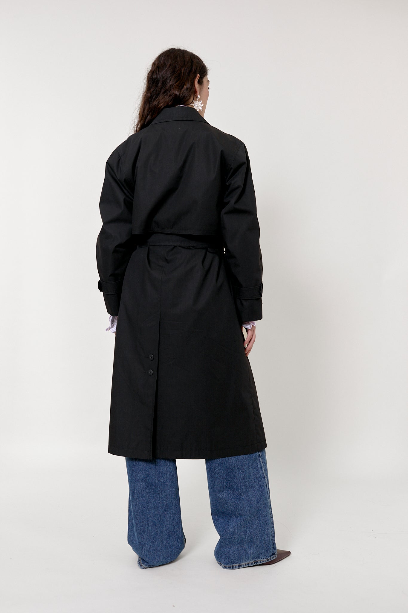 Vintage black trench