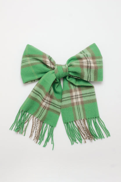 Checkered green scarf