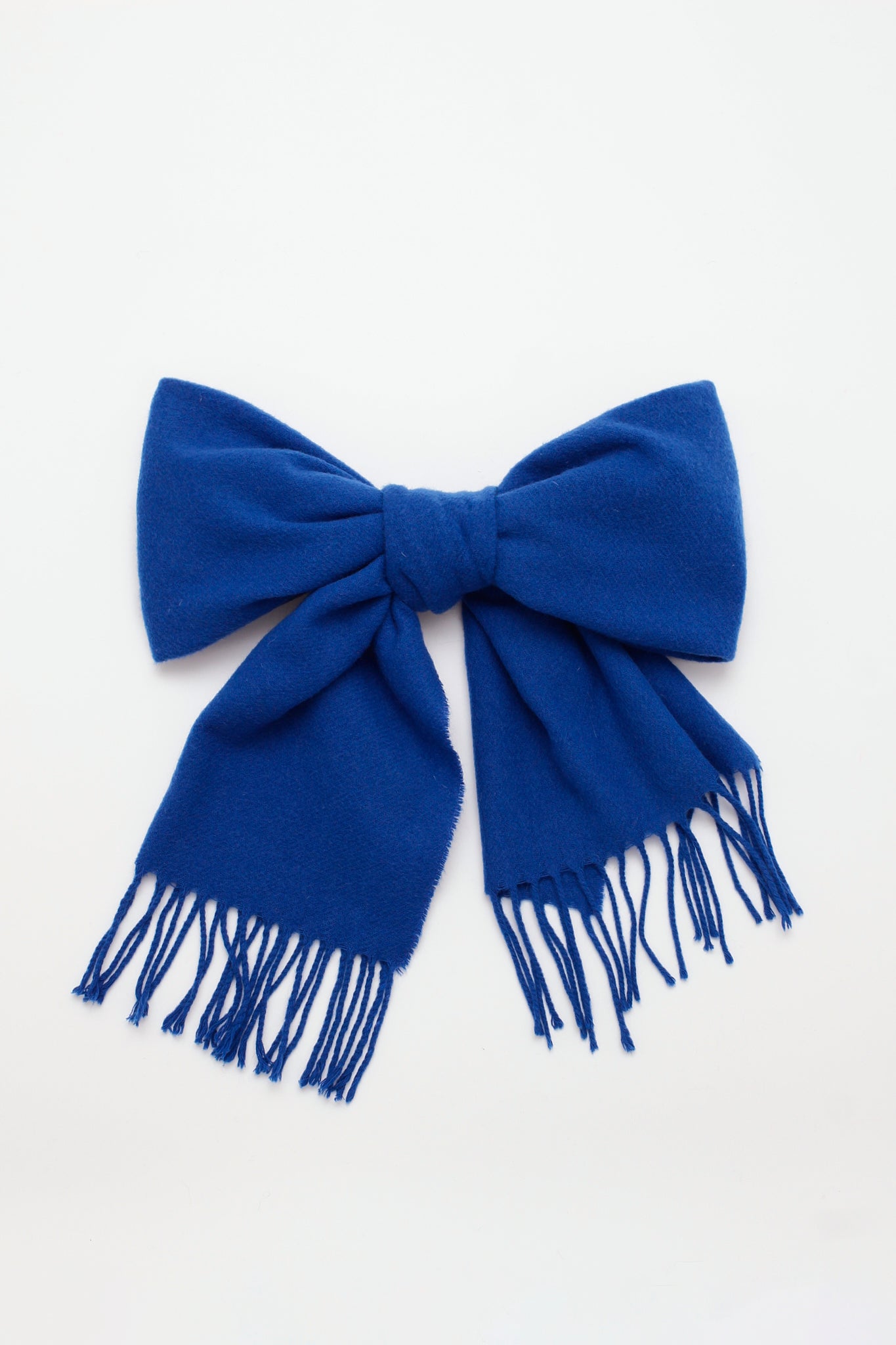 Blue wool scarf