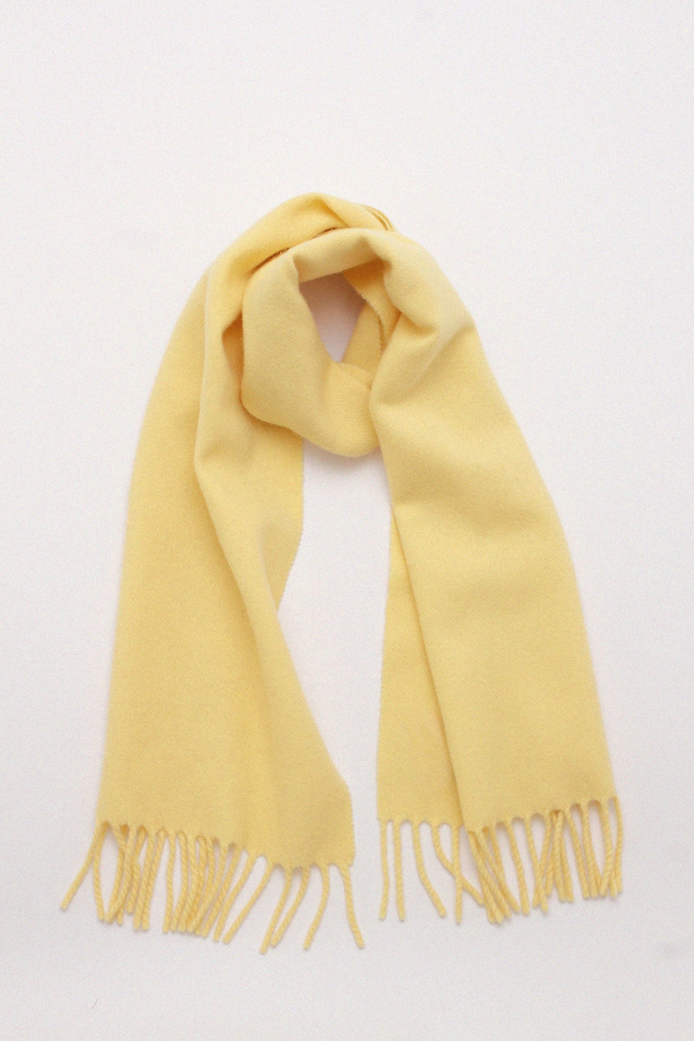 Yellow warm scarf