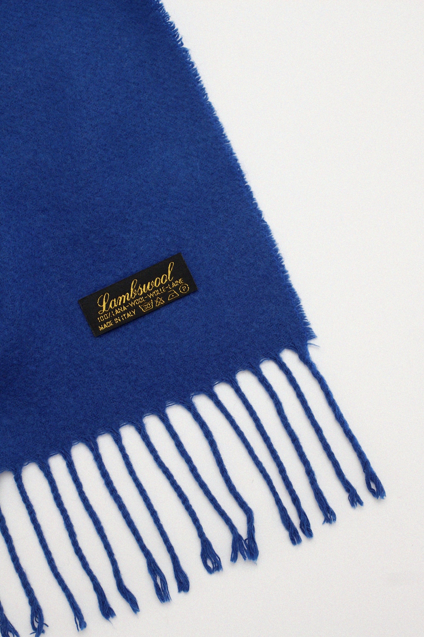 Blue wool scarf