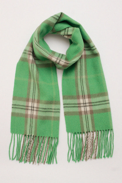 Checkered green scarf