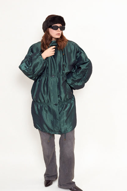 Winter parka with detachable padding