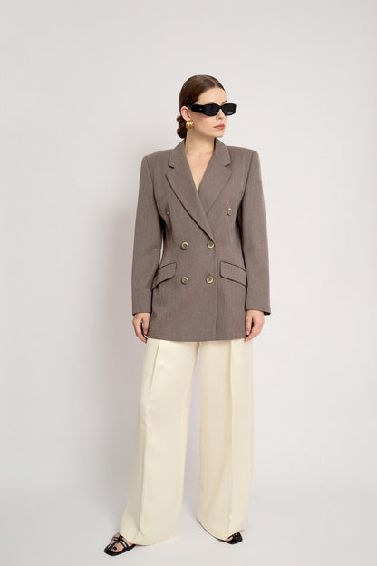 Cappuccino coloured blazer