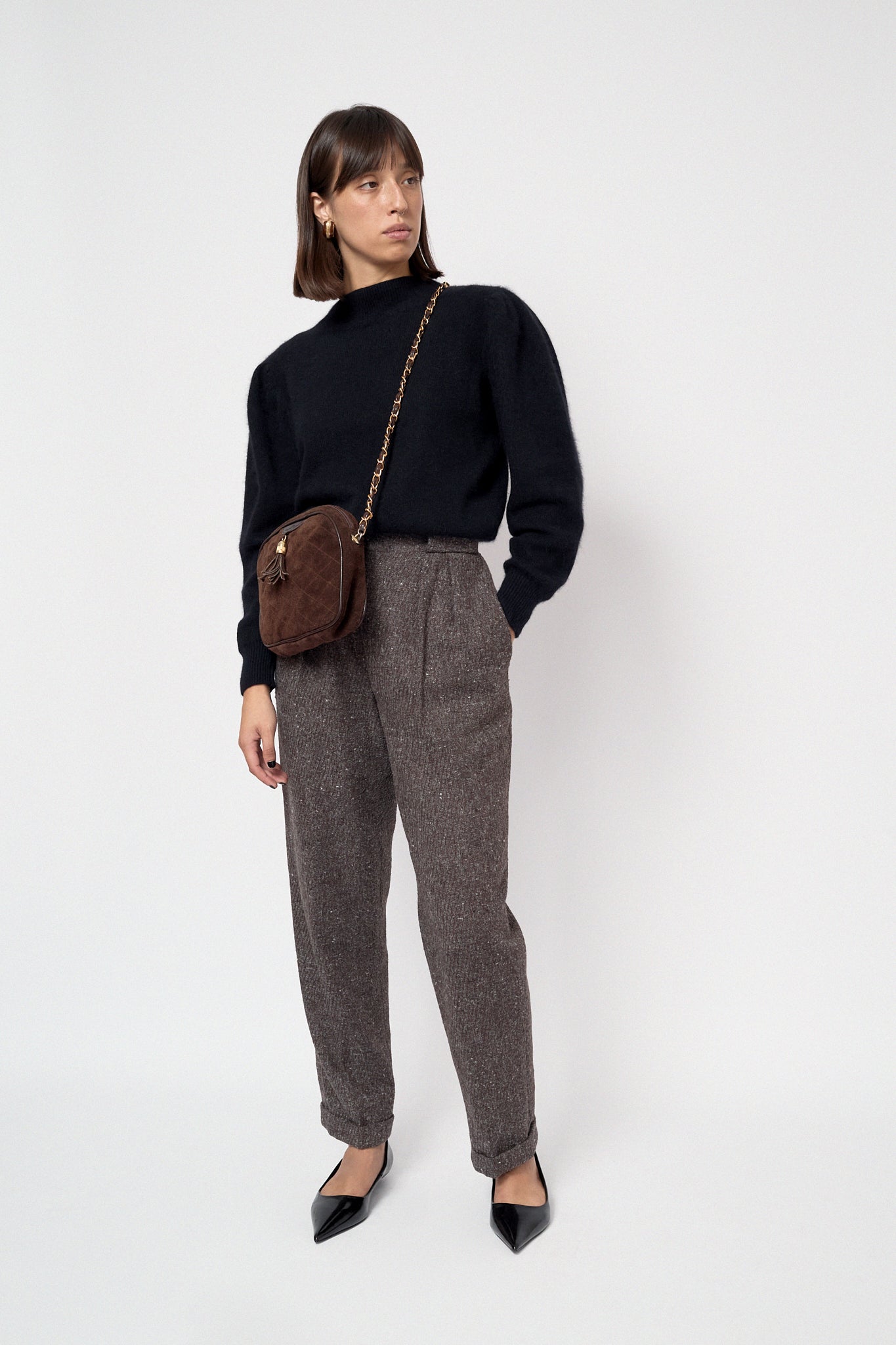 Wool winter trousers