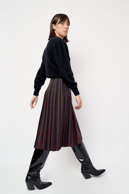 Kilt midi skirt