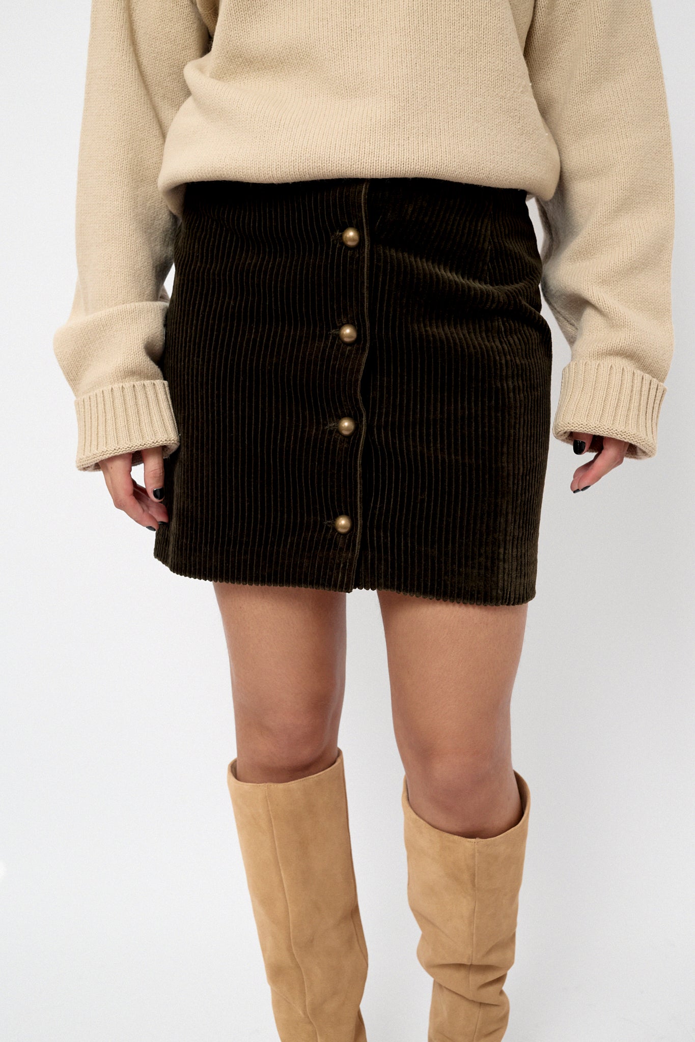 Corduroy skirt