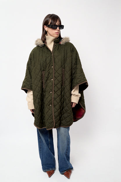 Hooded poncho