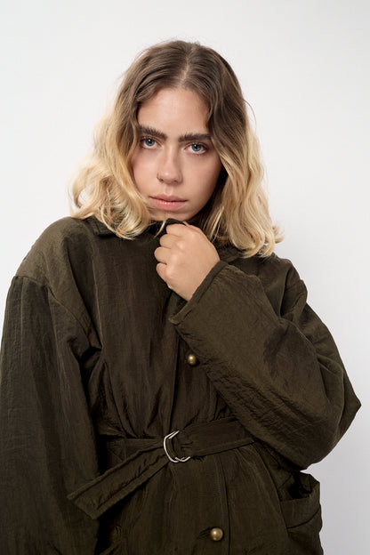 Khaki padded parka