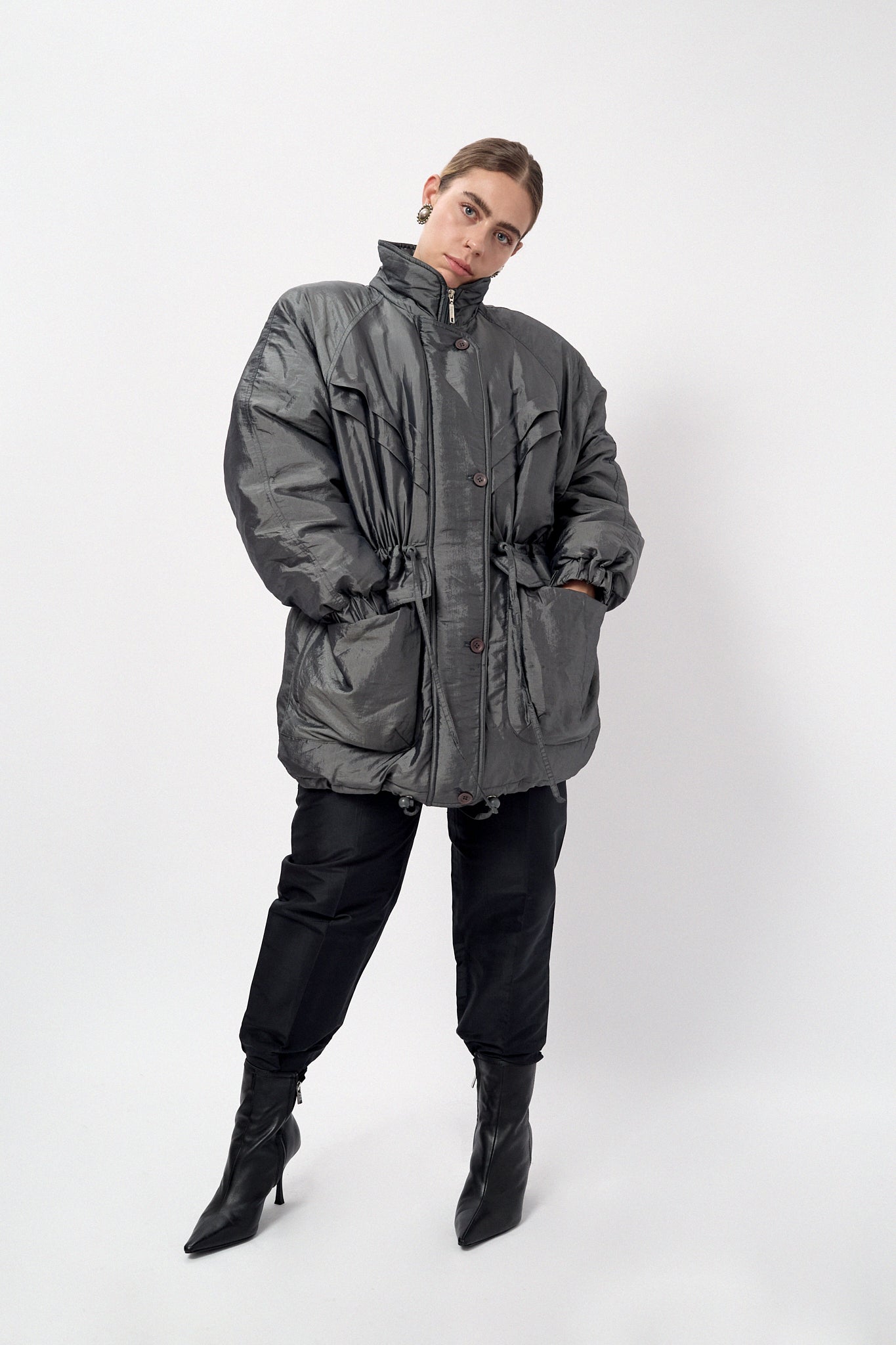 Oversized winter puffer jacket