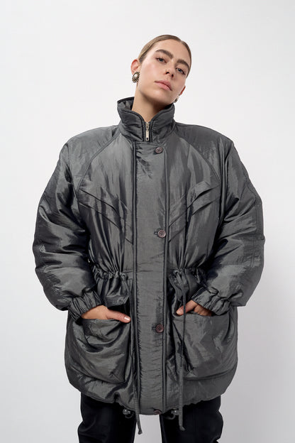 Oversized winter puffer jacket