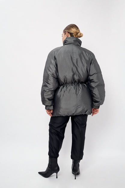 Oversized winter puffer jacket