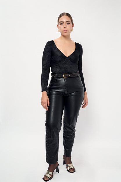 Leather trousers