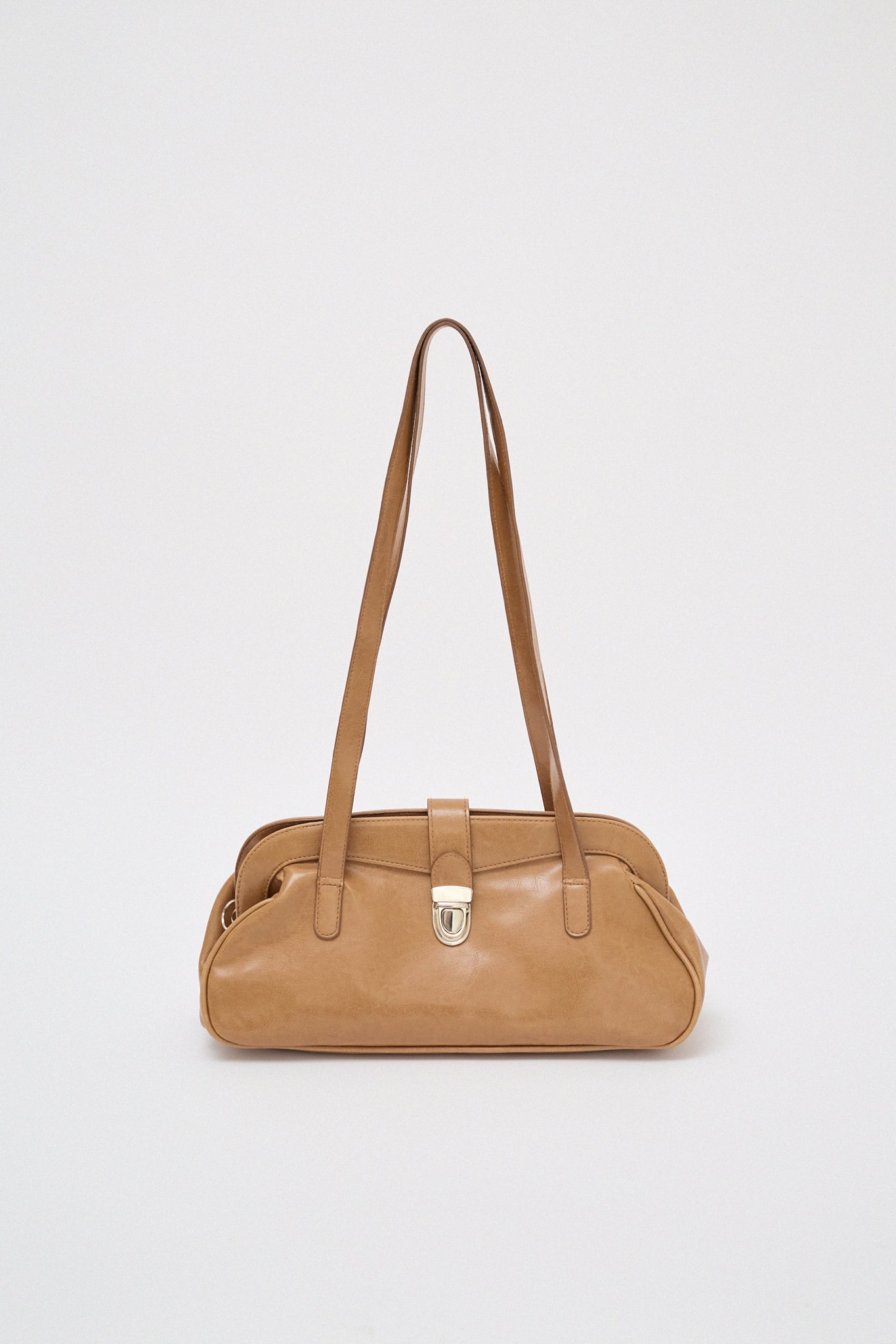 Beige baguette bag