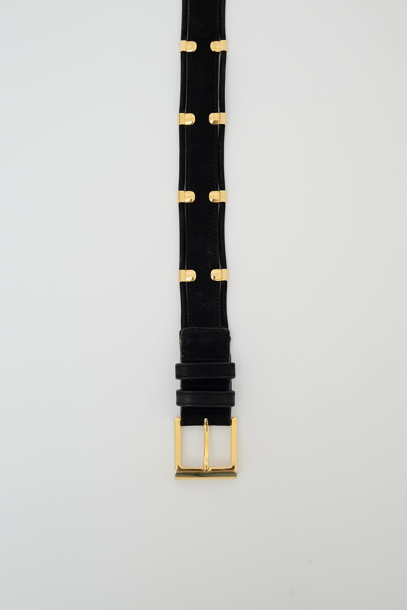 Suede leather belt