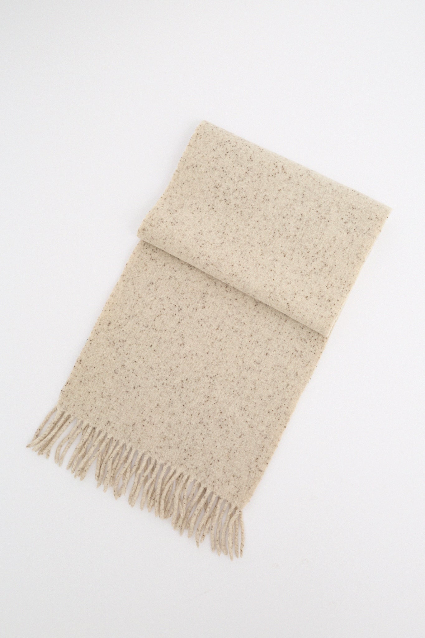 Wool beige scarf