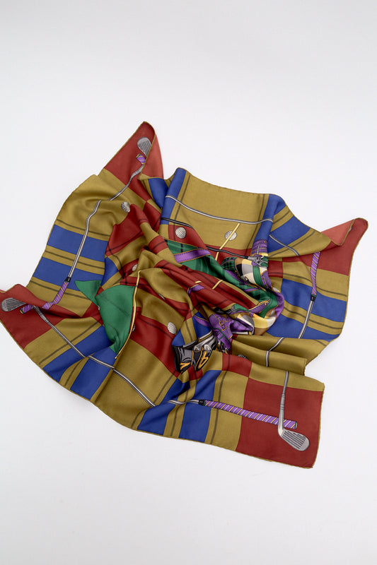 Silk scarf golf