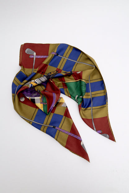 Silk scarf golf