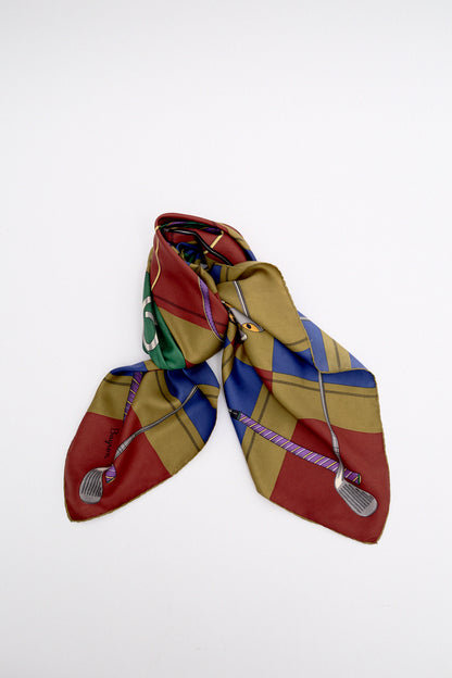 Silk scarf golf