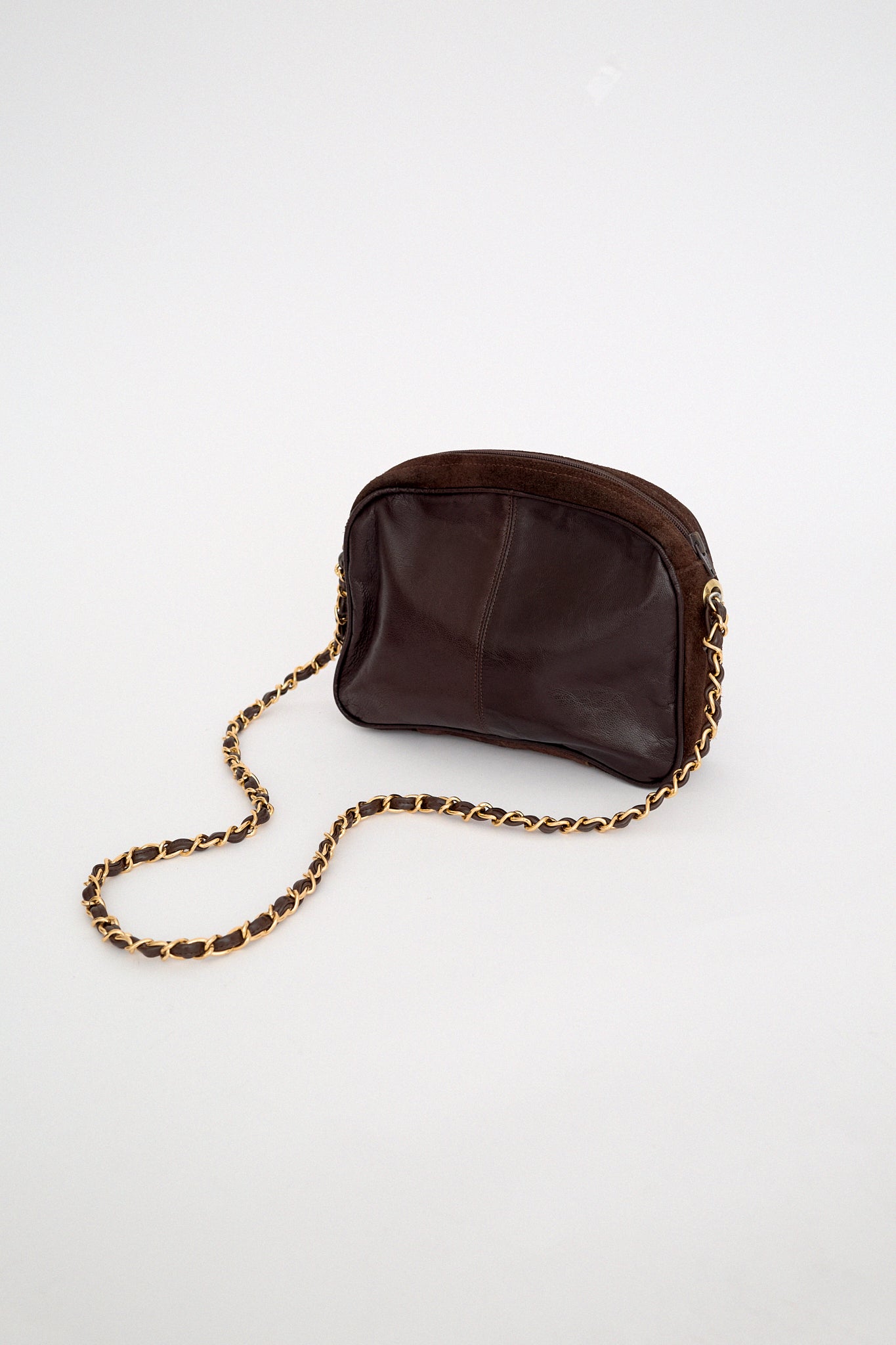 Suede crossbody bag