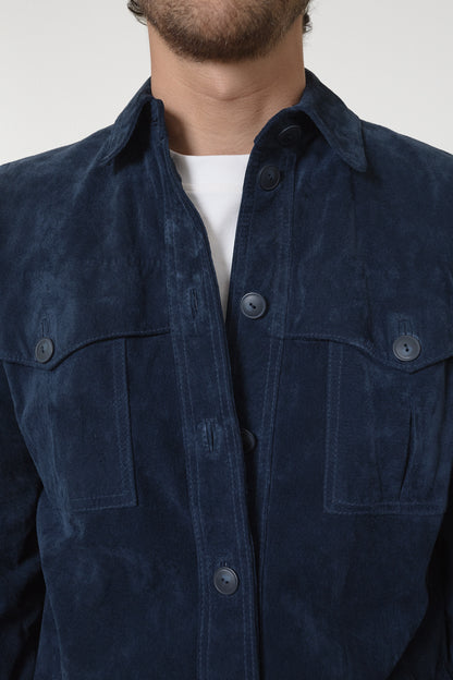 Suede overshirt