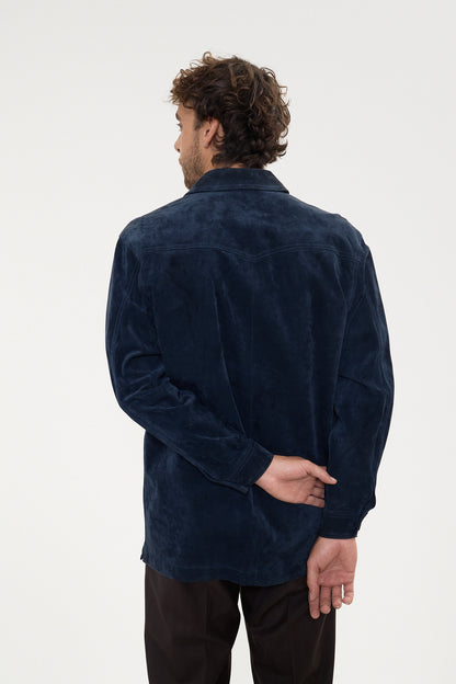 Suede overshirt