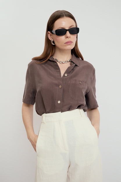 Shimmery summer blouse