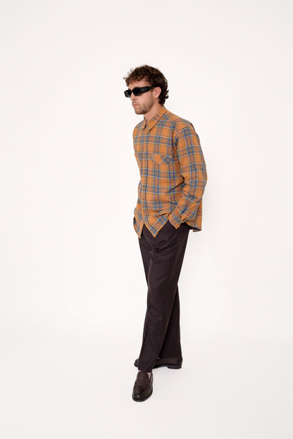 Checkered flannel shirt