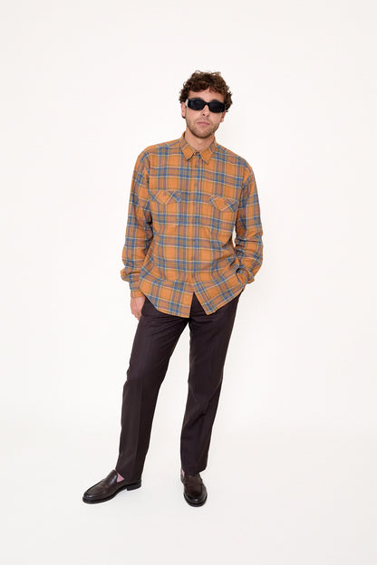 Checkered flannel shirt