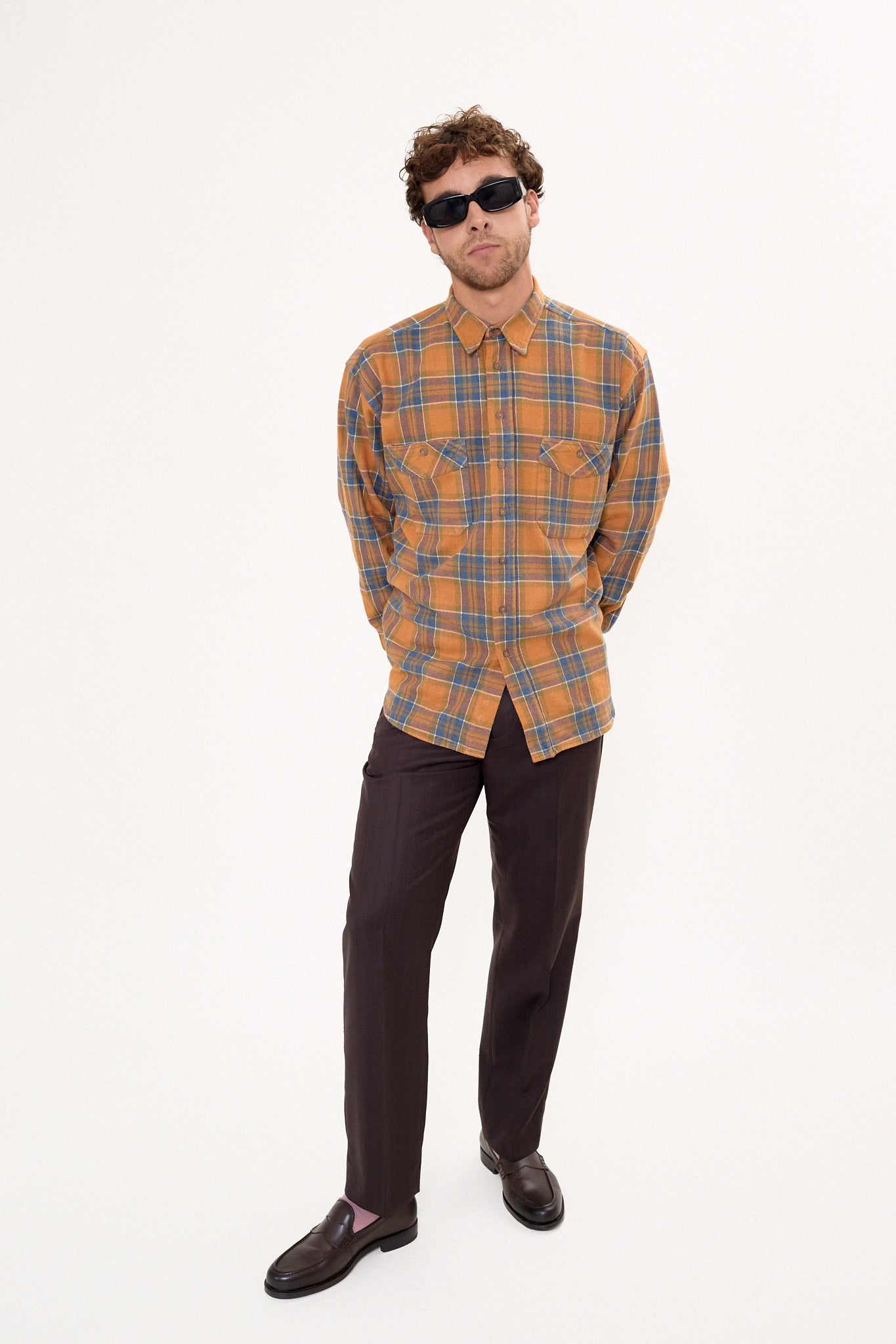 Checkered flannel shirt