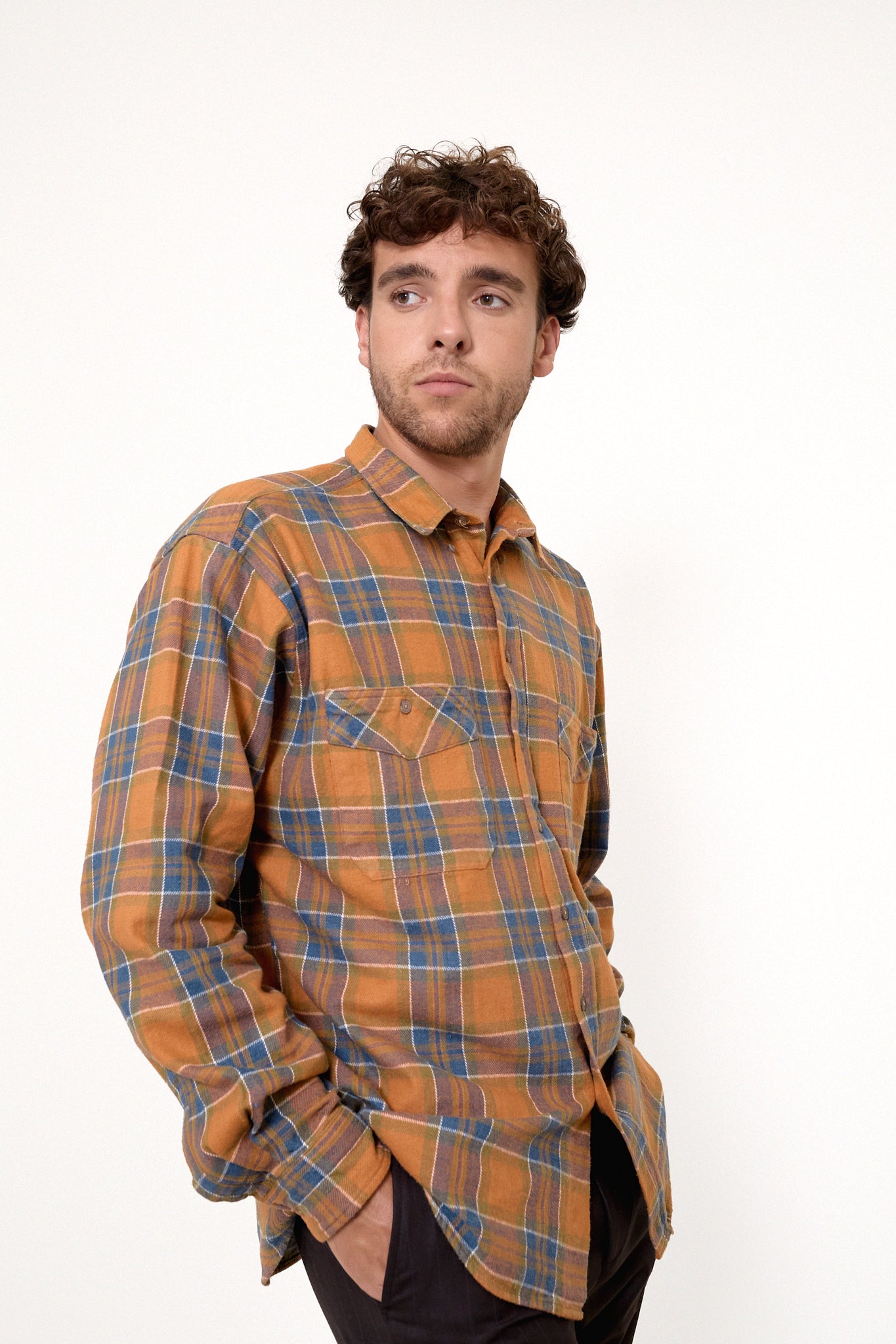 Checkered flannel shirt