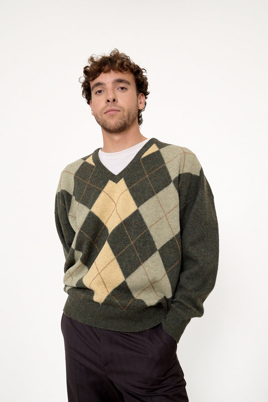 Classic argyle jumper