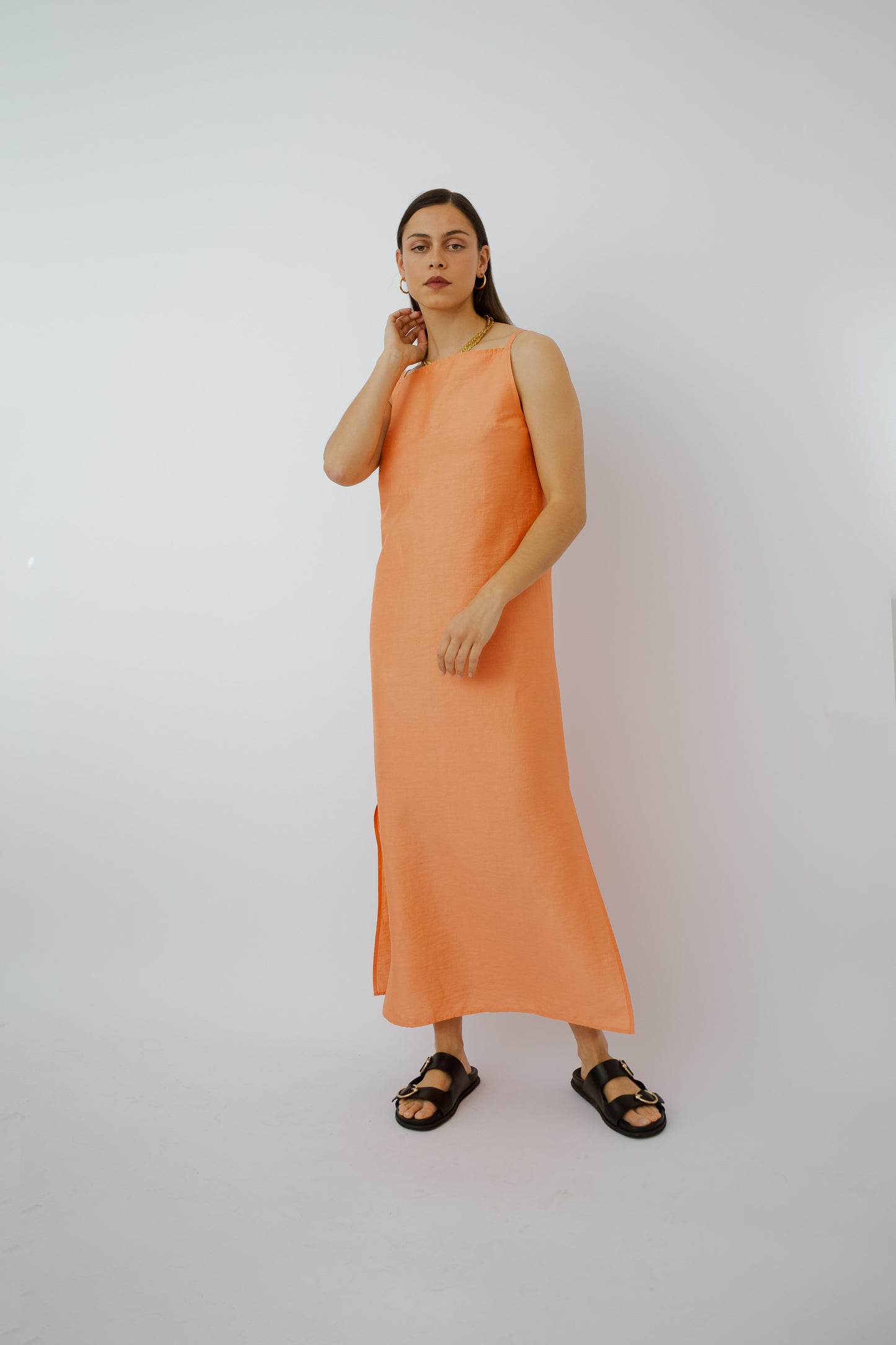 Light peachy summer dress